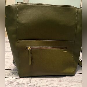 Pre-loved | Fawn Olive Green Backpack Diaper Bag